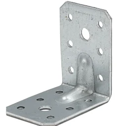 Domax Équerre de charpente KPL 12/20, acier galvanisé à chaud, 50 x 50 x 35 x 2 mm, lot de 20- Bois De Charpente