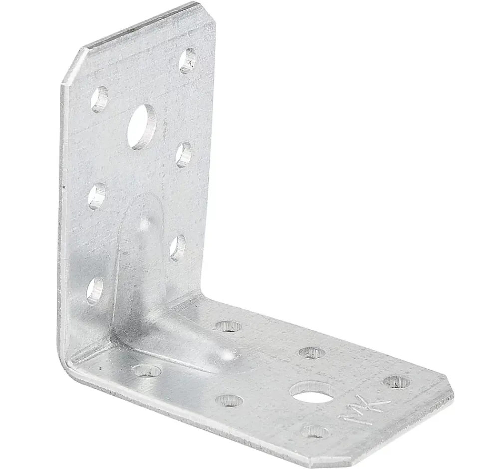 Domax Équerre de charpente KPL 12/20, acier galvanisé à chaud, 50 x 50 x 35 x 2 mm, lot de 20- Bois De Charpente