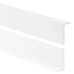 Quest Plinthe Pour Sol En Vinyle Et Pvc<Cornière PVC 30x30 mm de protection et de décoration, baguette d'angle de finition, profilé L, KT, rigide, blanc, 150 cm
