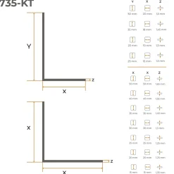 Quest Plinthe Pour Sol En Vinyle Et Pvc<Cornière PVC 20x10 mm de protection et de décoration, baguette d'angle de finition, profilé L, KT, rigide, beige, 200 cm