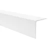 Quest Cornière PVC 50x50 mm de protection et de décoration, baguette d'angle de finition, profilé L, KT, rigide, blanc, 150 cm- Plinthe Pour Sol En Vinyle Et Pvc