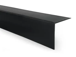 Quest Cornière PVC 50x50 mm de protection et de décoration, baguette d'angle de finition, profilé L, KT, rigide, noir, 150 cm- Plinthe Pour Sol En Vinyle Et Pvc