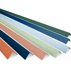 Quest Cornière PVC 20x20 mm de protection et de décoration, baguette d'angle de finition, profilé L, KT, rigide, vert clair, 150 c- Plinthe Pour Sol En Vinyle Et Pvc