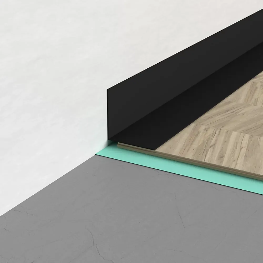Quest Cornière PVC 20x20 mm de protection et de décoration, baguette d'angle de finition, profilé L, KT, rigide, vert clair, 150 c- Plinthe Pour Sol En Vinyle Et Pvc