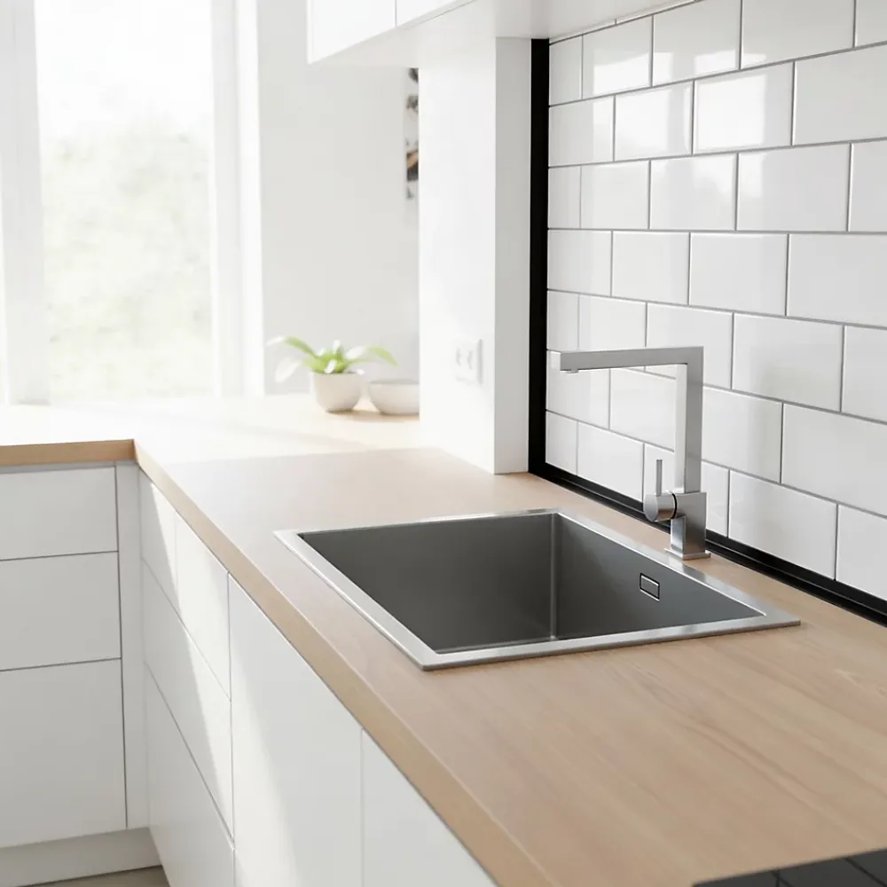 Quest Cornière PVC 20x20 mm de protection et de décoration, baguette d'angle de finition, profilé L, KT, rigide, vert clair, 150 c- Plinthe Pour Sol En Vinyle Et Pvc