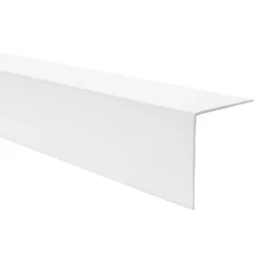 Quest Plinthe Pour Sol En Vinyle Et Pvc<Cornière PVC 35x18 mm de protection et de décoration, baguette d'angle de finition, profilé L, KT, rigide, blanc, 200 cm