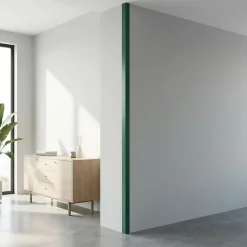 Quest Cornière PVC 15x15mm de protection et de décoration, baguette d'angle de finition, profilé L, KT, rigide, vert, 200 cm- Plinthe Pour Sol En Vinyle Et Pvc