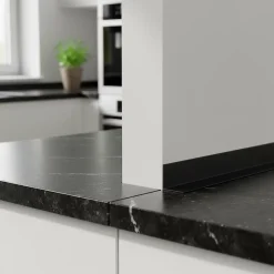 Quest Cornière PVC 15x15mm de protection et de décoration, baguette d'angle de finition, profilé L, KT, rigide, vert, 200 cm- Plinthe Pour Sol En Vinyle Et Pvc