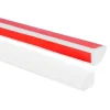 Quest Moulure Décorative Adhesive 10 mm, Quart de Rond PVC flexible - 3 mètres, blanc- Moulure
