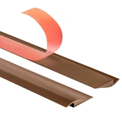 Quest Plinthe Pour Sol En Vinyle Et Pvc<Profil de rampe flexible en PVC autocollant pour carrelages et moquettes, Marron