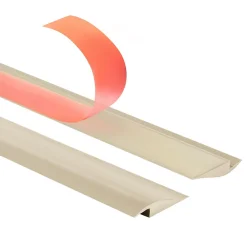 Quest Plinthe Pour Sol En Vinyle Et Pvc<Profil de rampe flexible en PVC autocollant pour carrelages et moquettes, Beige