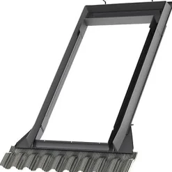 Velux Raccord de remplacement fenêtre de toit sur tuiles EW SK06 6000 gris- Raccord, Habillage Et Bloc Isolant De Fenêtre De Toit