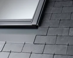 Velux Raccord fenêtre de toit simple sur ardoises EDN CK04 gris- Raccord, Habillage Et Bloc Isolant De Fenêtre De Toit