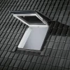 Velux Raccord fenêtre de toit simple sur tuiles EDW SK08 gris- Raccord, Habillage Et Bloc Isolant De Fenêtre De Toit