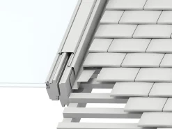 Velux Raccord, Habillage Et Bloc Isolant De Fenêtre De Toit<Raccord fenêtre de toit simple sur tuiles plates EDP SK06 gris