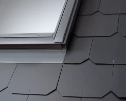 Velux Raccord fenêtre de toit simple sur ardoises EDL SK06 gris- Raccord, Habillage Et Bloc Isolant De Fenêtre De Toit