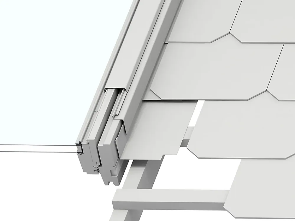 Velux Raccord fenêtre de toit simple sur ardoises EDL SK06 gris- Raccord, Habillage Et Bloc Isolant De Fenêtre De Toit