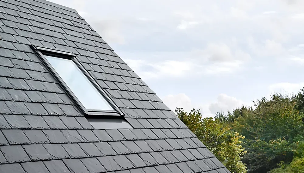 Velux Raccord, Habillage Et Bloc Isolant De Fenêtre De Toit<Raccord fenêtre de toit simple sur ardoises EDN SK06 gris