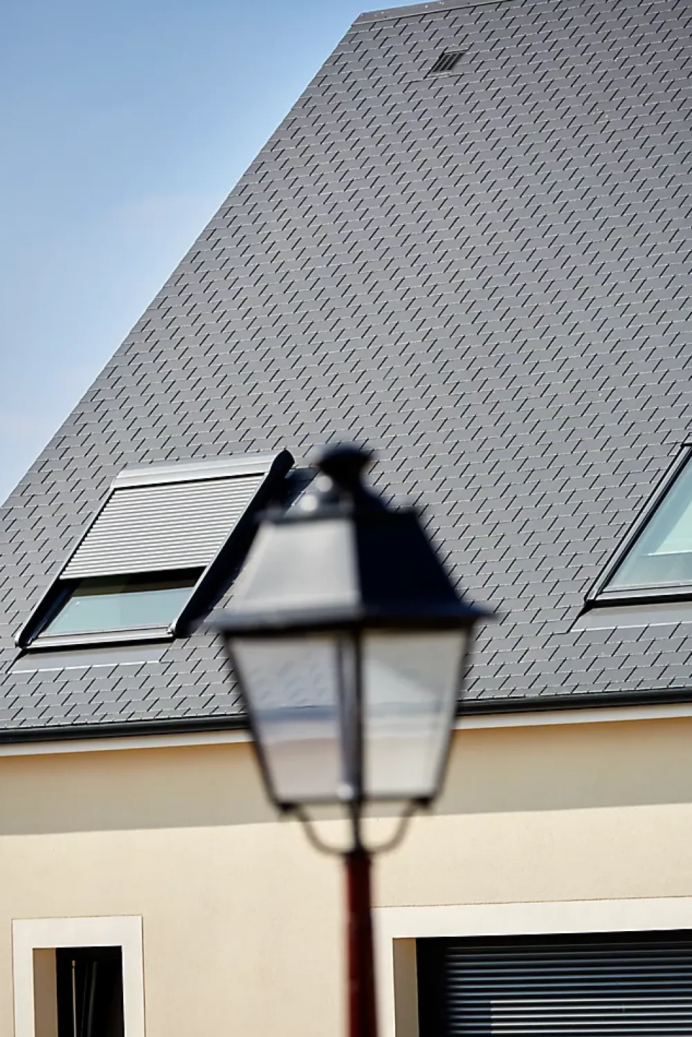 Velux Raccord fenêtre de toit simple sur ardoises EDN MK08 gris- Raccord, Habillage Et Bloc Isolant De Fenêtre De Toit