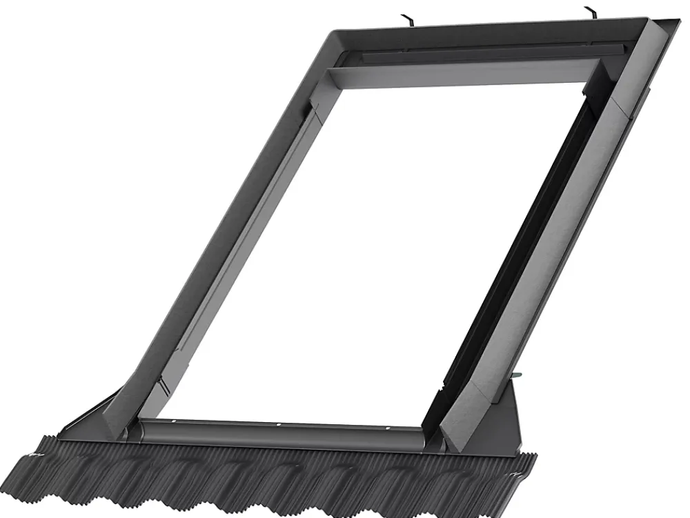 Velux Raccord, Habillage Et Bloc Isolant De Fenêtre De Toit<Raccord fenêtre de toit simple sur tuiles EDW CK02 gris
