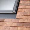 Velux Raccord fenêtre de toit simple sur tuiles plates EDP UK04 gris- Raccord, Habillage Et Bloc Isolant De Fenêtre De Toit