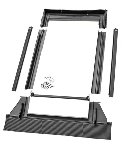Velux Raccord fenêtre de toit simple sur tuiles EDW SK06 gris- Raccord, Habillage Et Bloc Isolant De Fenêtre De Toit