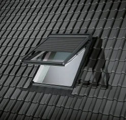 Velux Raccord fenêtre de toit simple sur tuiles EDW SK06 gris- Raccord, Habillage Et Bloc Isolant De Fenêtre De Toit