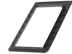 Velux Raccord fenêtre de toit simple sur ardoises EDL CK04 gris- Raccord, Habillage Et Bloc Isolant De Fenêtre De Toit