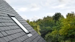 Velux Raccord fenêtre de toit simple sur ardoises EDN CK02 gris- Raccord, Habillage Et Bloc Isolant De Fenêtre De Toit