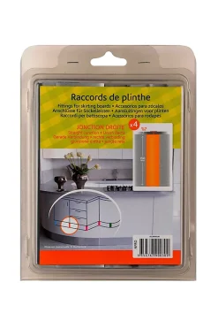 Nordlinger Pro Plinthe De Cuisine<Raccord jonction droite de plinthe de cuisine Nordlinger 16/19 mm, gris x 4