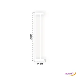 Facility'S Rallonge pour barrière de sécurité escalier sans perçage pour enfant, bébé, chien- Barrière De Sécurité