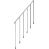 Fortia Rampe arrondie pour escalier Stroomi aluminium argent- Accessoire D'Escalier
