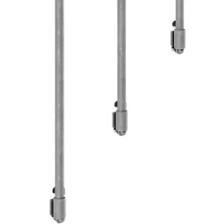 Fortia Rampe arrondie pour escalier Stroomi aluminium argent- Accessoire D'Escalier