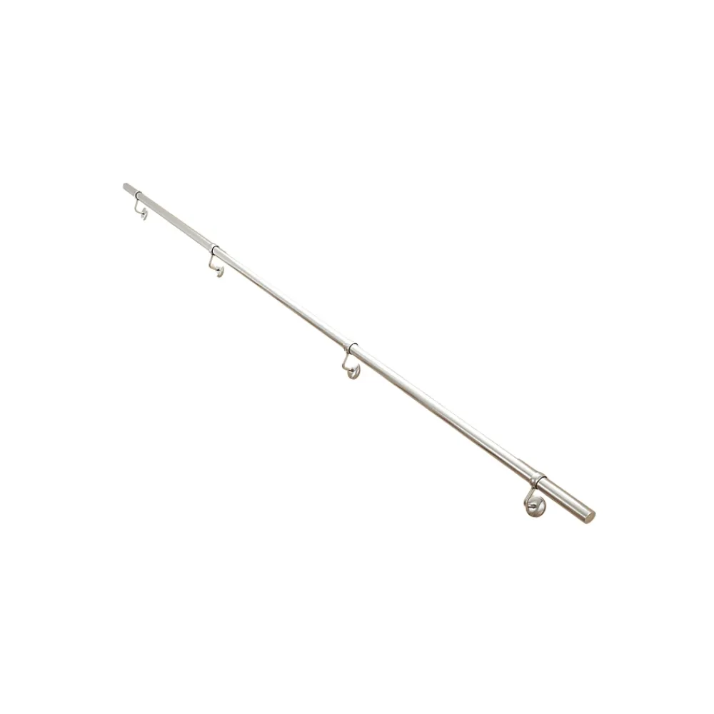 Fortia Accessoire D'Escalier<Rampe arrondie pour escalier acier argent
