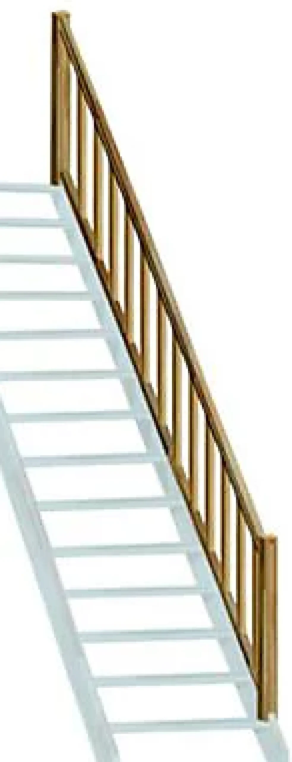 Kordo Accessoire D'Escalier<Rampe balustre rectangle sapin escalier droit