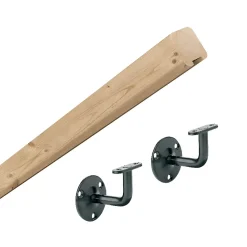 Fortia Rampe carrée pour escalier épicea coloris naturel- Accessoire D'Escalier