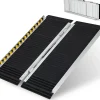 Giantex Barre De Seuil|Barre De Seuil<Rampe Portable en Aluminium pour Fauteuil Roulant Plaque de Transition Surface Antidérapante Autocollants Charge 272 kg