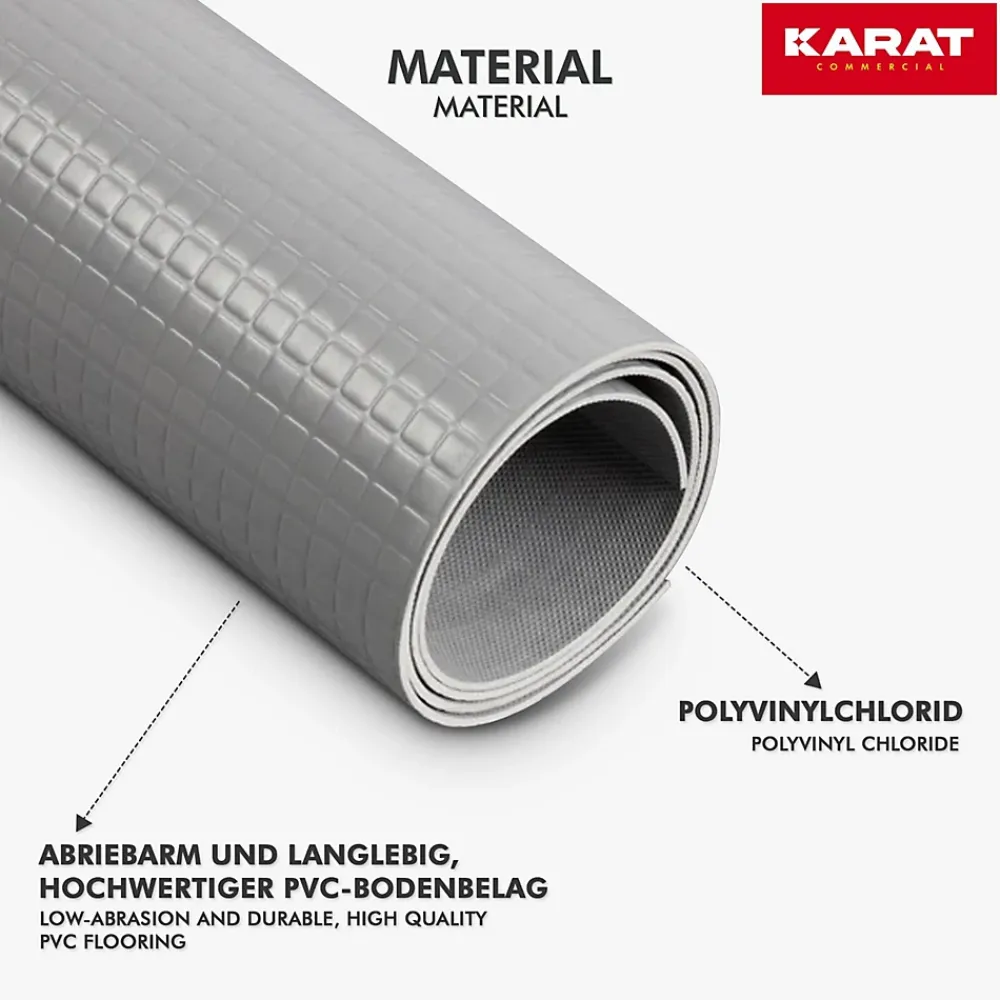 Floordirekt Revetement sur mesure, Gris 120 x 350 cm -- Dalle Pvc Garage