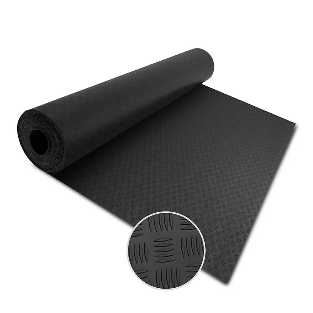 Floordirekt Revetement sur mesure, Noir 120 x 50 cm -- Dalle Pvc Garage
