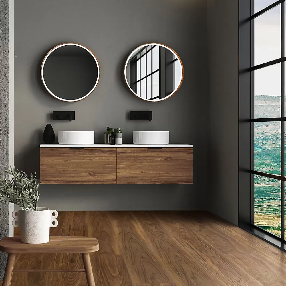 Ml-Design Dalle Et Lame Pvc<Revêtement de sol à clic en PVC 7,7m²/35 planches 122x18cm marron aspect chêne bois