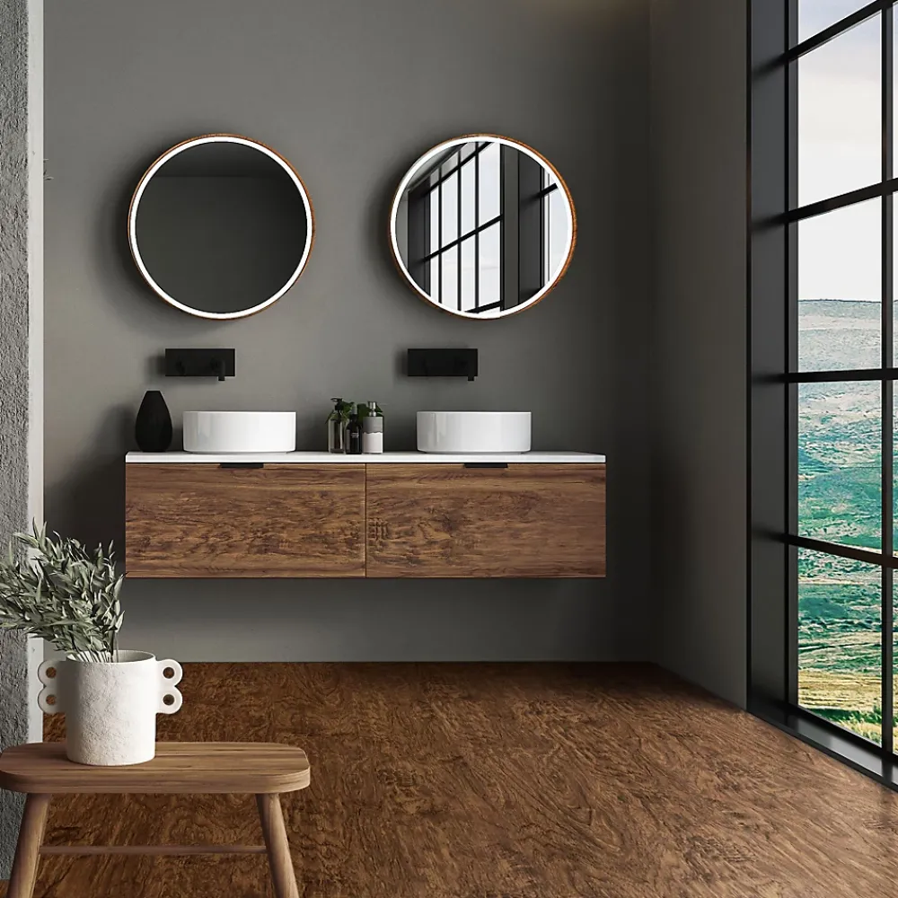 Ml-Design Dalle Et Lame Pvc<Revêtement de sol à clic en PVC 7,7 m² / 35 planches 122 x 18 cm marron aspect acacia