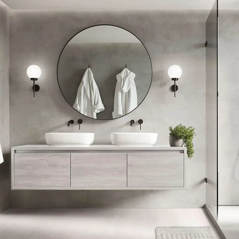 Ml-Design Revêtement de sol autocollant en PVC 6,69m²/48 planches 91,5x15,3cm blanc aspect chêne- Dalle Et Lame Pvc