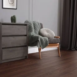 Ml-Design Dalle Et Lame Pvc<Revêtement de sol autocollant PVC 6,69m²/48 planches 91,5x15,3cm rouge-brun aspect noyer