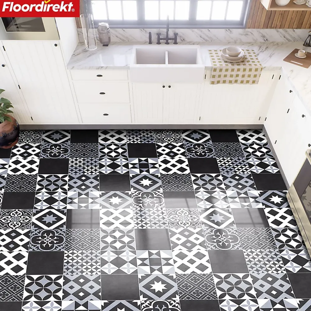 Floordirekt Revêtement de sol CV Amadora 990D 100 x 150 cm -- Dalle Et Lame Pvc