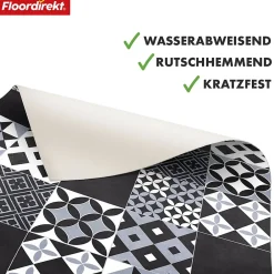 Floordirekt Revêtement de sol CV Amadora 990D 100 x 150 cm -- Dalle Et Lame Pvc