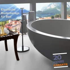 Floordirekt Revêtement de sol Expotop Blanc Vinyle 200 x 300 cm- Dalle Et Lame Pvc