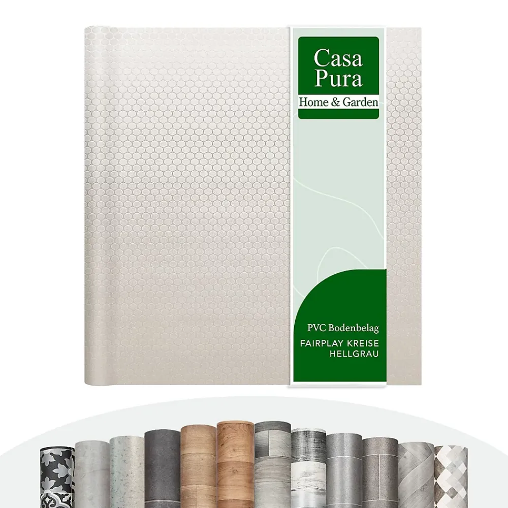 Floordirekt Revêtement de sol Fairplay Gris clair, 100 x 50 cm- Dalle Et Lame Pvc