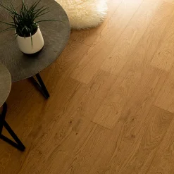 Revêtement de sol plaqué chêne finition verni coloris blond Ep 10mm- Parquet Contrecollé|Voir Tous Les Parquets