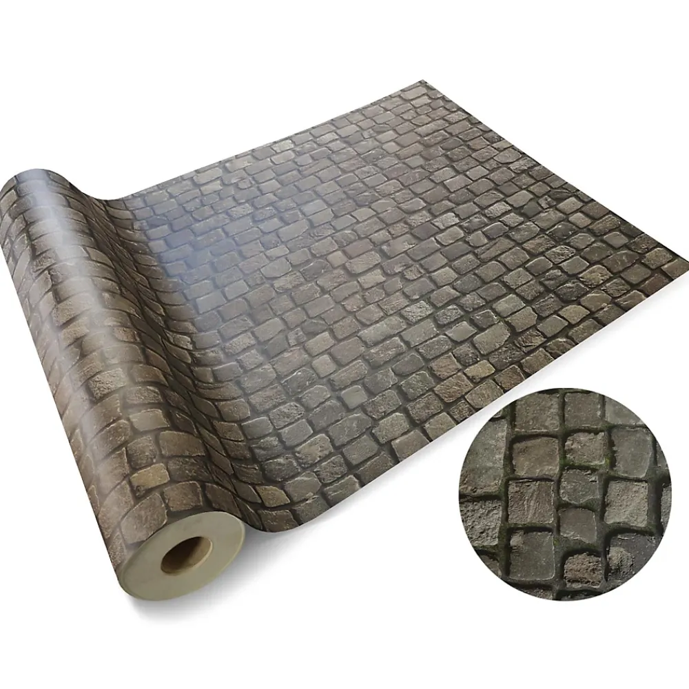 Floordirekt Dalle Et Lame Pvc<Revêtement de sol PVC 3D Moonlight Vinyle Cobble 200 x 200 cm -