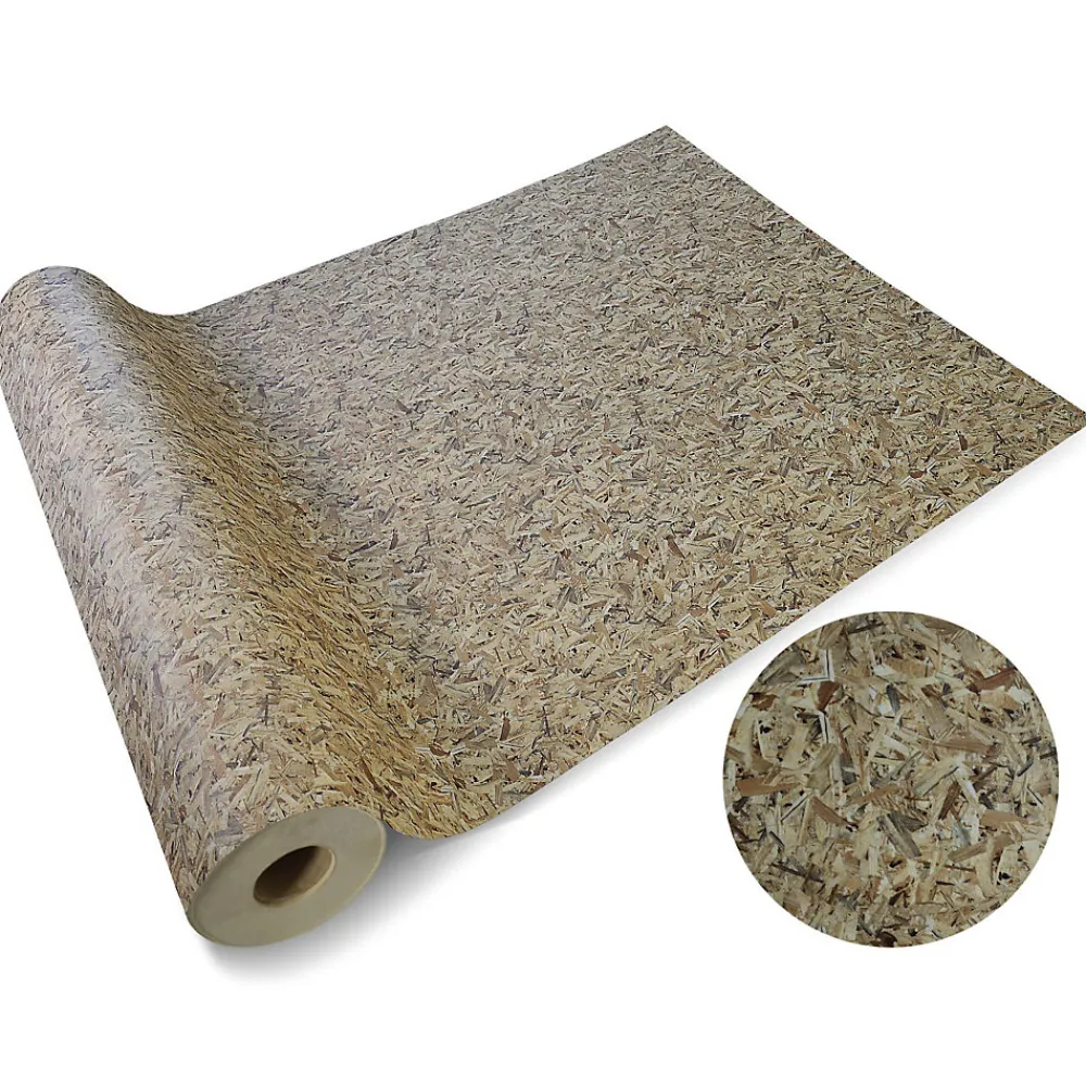 Floordirekt Revêtement de sol PVC 3D Moonlight Osb Vinyle 100 x 100 cm -- Dalle Et Lame Pvc